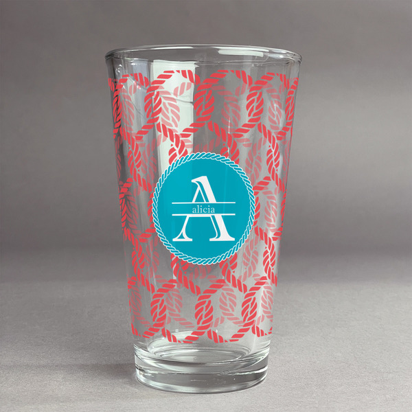 Custom Linked Rope Pint Glass - Full Print (Personalized)