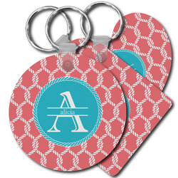Linked Rope Plastic Keychain (Personalized)