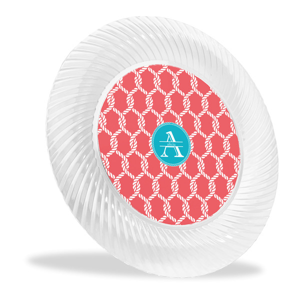 Custom Linked Rope Plastic Party Dinner Plates - 10" (Personalized)
