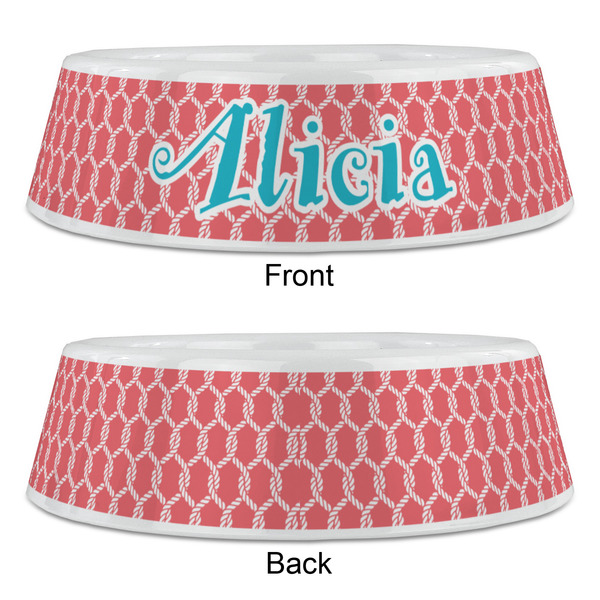 Linked Rope Plastic Pet Bowls - Large - APPROVAL