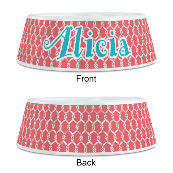 Linked Rope Plastic Pet Bowls - Medium - APPROVAL