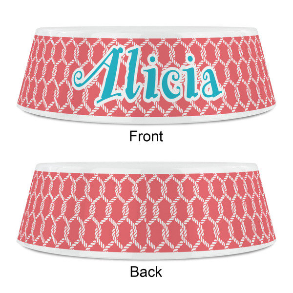 Linked Rope Plastic Pet Bowls - Small - APPROVAL