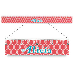 Linked Rope Plastic Ruler - 12" (Personalized)