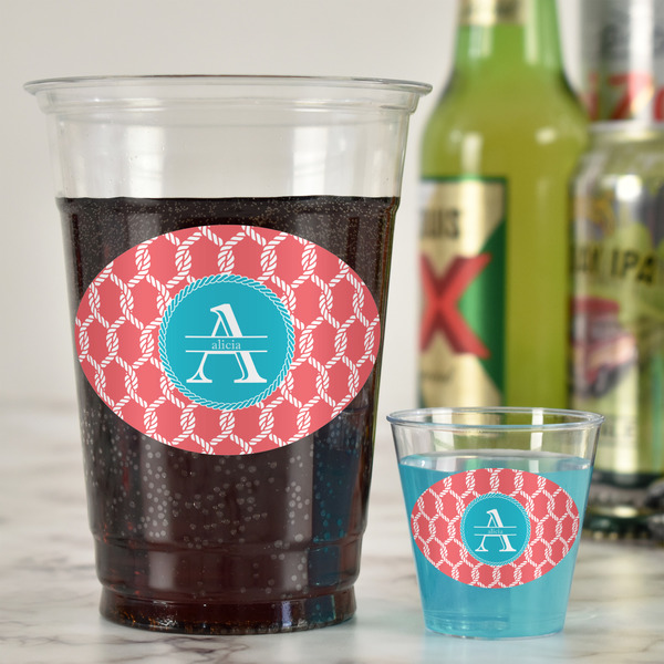 Linked Rope Plastic Shot Glasses - In Context