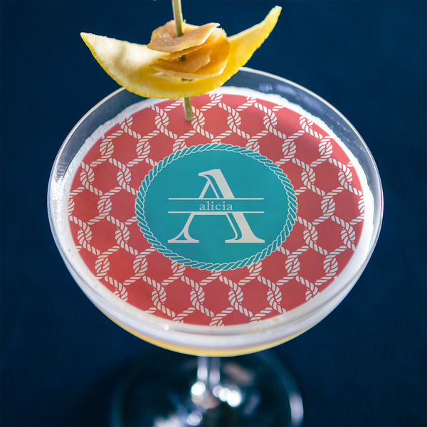 Linked Rope Printed Drink Topper - XLarge - In Context