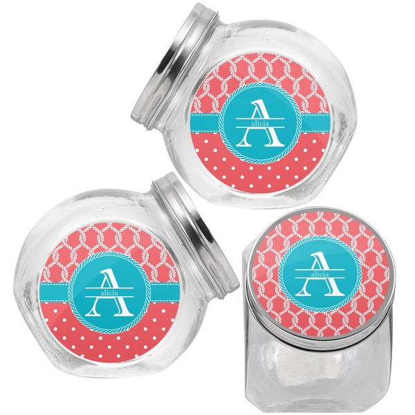 Linked Rope Puppy Treat Jar - Top Left Right