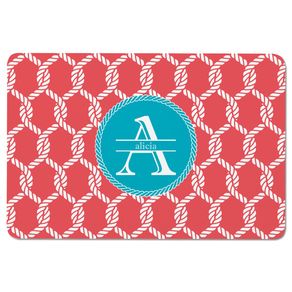 Linked Rope Rectangular Fridge Magnet - FRONT