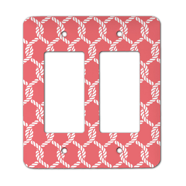 Custom Linked Rope Rocker Style Light Switch Cover - Two Switch