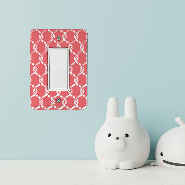 Linked Rope Rocker Light Switch Covers - Single - IN CONTEXT