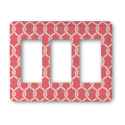 Linked Rope Rocker Style Light Switch Cover - Three Switch