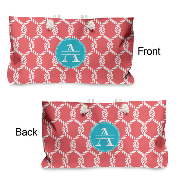 Linked Rope Large Rope Tote - From & Back View