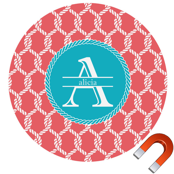 Custom Linked Rope Car Magnet (Personalized)