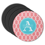 Linked Rope Round Rubber Backed Coasters - Set of 4 (Personalized)