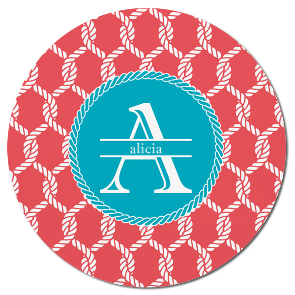 Linked Rope Round Fridge Magnet - FRONT