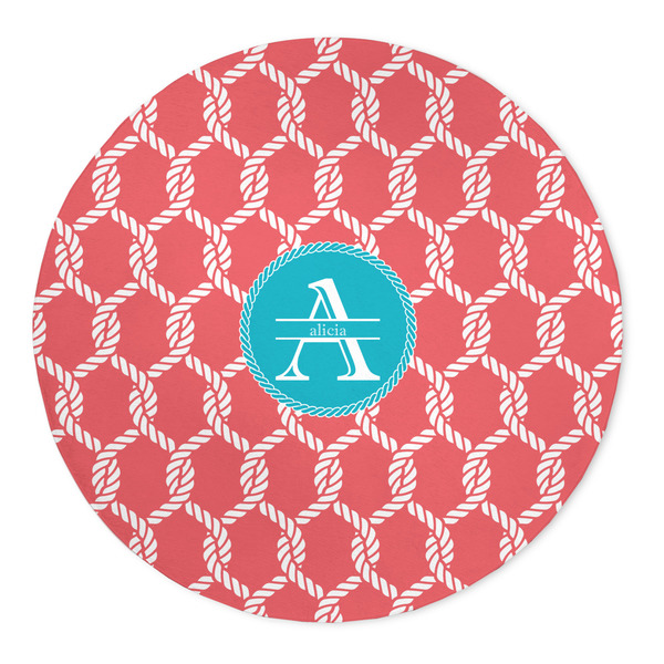 Custom Linked Rope 5' Round Indoor Area Rug (Personalized)