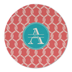 Linked Rope Round Linen Placemat - Single Sided (Personalized)