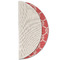 Linked Rope Round Linen Placemats - HALF FOLDED (single sided)