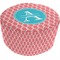 Linked Rope Round Pouf Ottoman (Top)