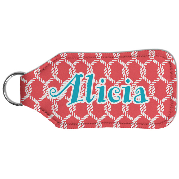 Linked Rope Sanitizer Holder Keychain - Large (Back)