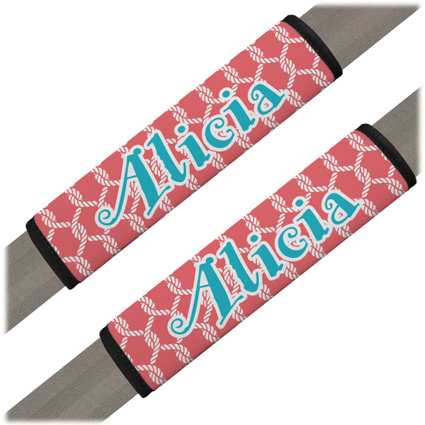 Custom Linked Rope Seat Belt Covers (Set of 2) (Personalized)