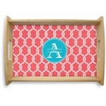 Linked Rope Natural Wooden Tray - Small (Personalized)