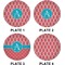Linked Rope Set of Lunch / Dinner Plates (Approval)