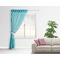 Linked Rope Sheer Curtain With Window and Rod - in Room Matching Pillow