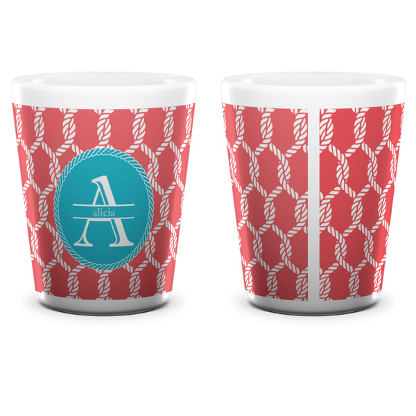 Linked Rope Shot Glass - White - APPROVAL