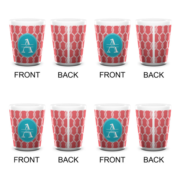 Linked Rope Shot Glass - White - Set of 4 - APPROVAL