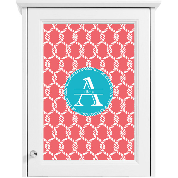 Linked Rope Single White Cabinet Decal