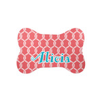 Linked Rope Bone Shaped Dog Food Mat (Small) (Personalized)