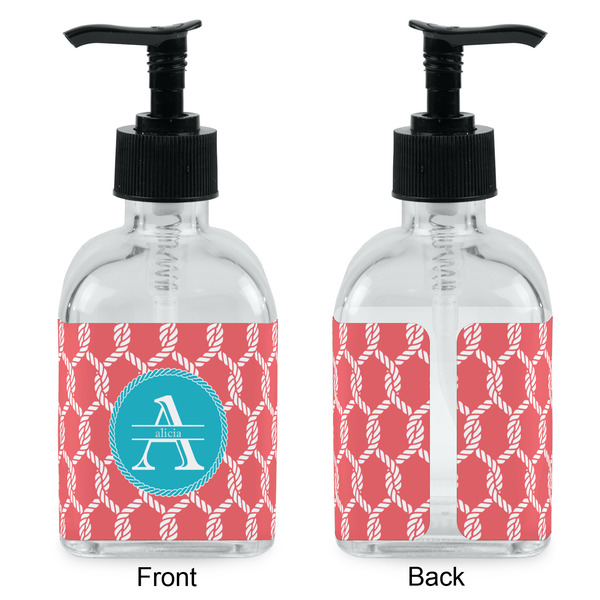 Linked Rope Glass Soap/Lotion Dispenser - Approval