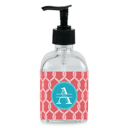 Linked Rope Glass Soap & Lotion Bottle - Single Bottle (Personalized)