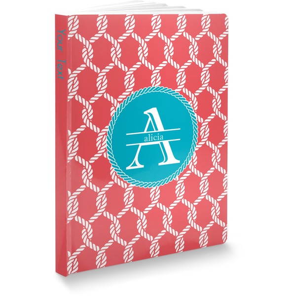 Custom Linked Rope Softbound Notebook - 5.75" x 8" (Personalized)