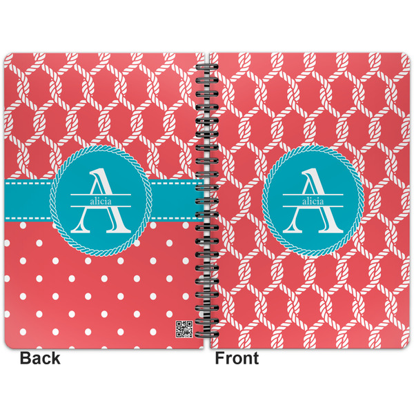 Linked Rope Spiral Journal 7 x 10 - Apvl