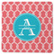 Linked Rope Square Rubber Backed Coaster (Personalized)