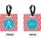 Linked Rope Square Luggage Tag (Front + Back)