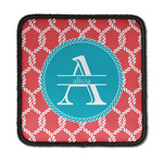 Linked Rope Iron On Square Patch w/ Name and Initial