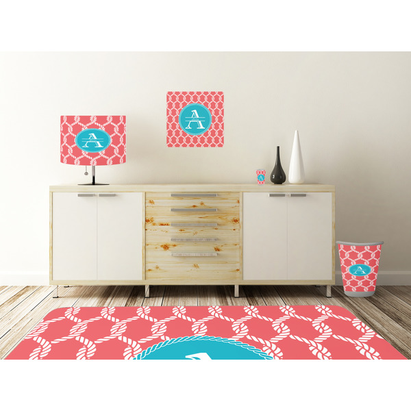 Linked Rope Square Wall Decal Wooden Desk