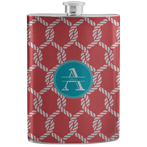 Custom Linked Rope Stainless Steel Flask (Personalized)