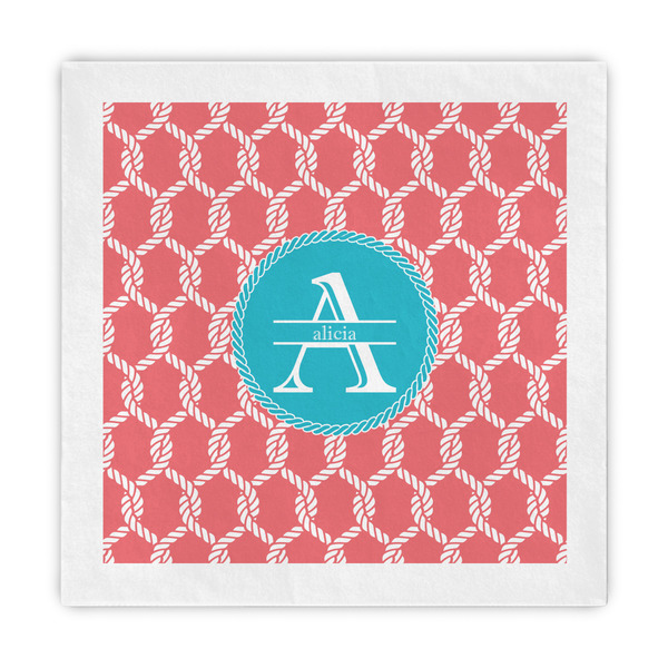 Custom Linked Rope Decorative Paper Napkins (Personalized)