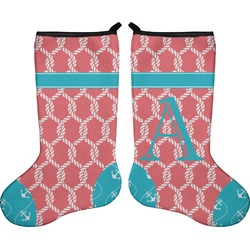 Linked Rope Holiday Stocking - Double-Sided - Neoprene (Personalized)