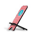 Linked Rope Stylized Cell Phone Stand - Small w/ Name and Initial