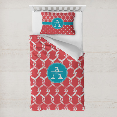 Linked Rope Toddler Bedding w/ Name and Initial