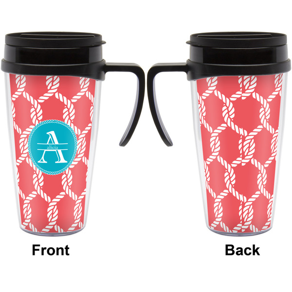 Linked Rope Travel Mug with Black Handle - Approval