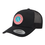 Linked Rope Trucker Hat - Black (Personalized)
