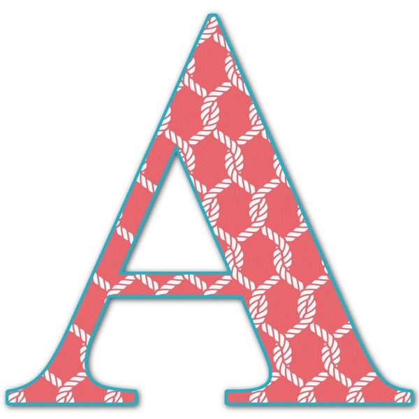 Custom Linked Rope Letter Decal - Large (Personalized)