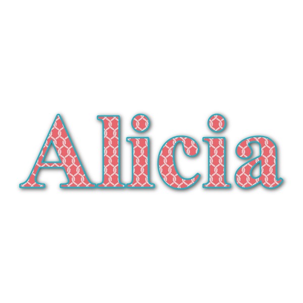 Custom Linked Rope Name/Text Decal - Custom Sizes (Personalized)