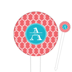 Linked Rope Cocktail Picks - Round Plastic (Personalized)