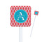 Linked Rope Square Plastic Stir Sticks (Personalized)